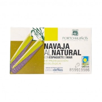 Navajas Al Natural con Espagueti de Mar Eco 90g Porto Muiños