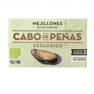 Mejillones en Escabeche SinGluten Eco 111g Cabo De Peñas