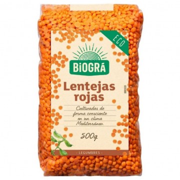 Lentejas Rojas Eco 500g Biogra