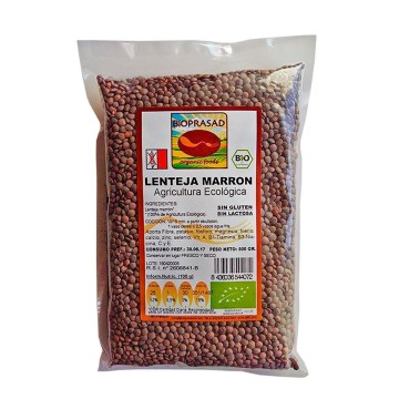 Lentejas Marrones SinGluten Bio 500g Bioprasad