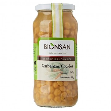 Garbanzos Cocidos Eco Vegan 540g Bionsan