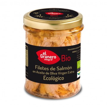 Filetes de Salmon en Aceite Vingen Extra SinGluten Eco 195g El Granero Integral