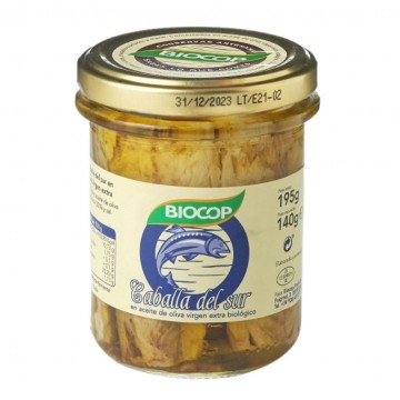 Filetes de Caballa en Aceite de Oliva Bio 195g Biocop