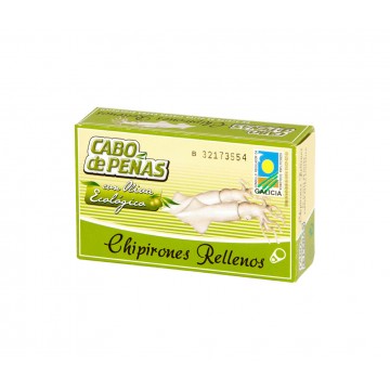 Chipirones Rellenos en Aceite de Oliva Eco 120g Cabo De Peñas