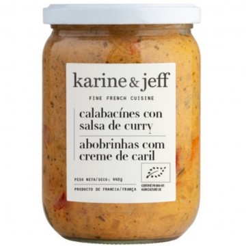 Calabacines con salsa Curry Eco 440g Karine & Jeff