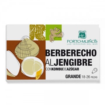 Berberechos Al Jengibre con Kombu Eco 90g Porto Muiños