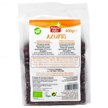 Azuki Alubias Rojas Secas SinGluten Eco Vegan 400g La Finestra Sul Cielo