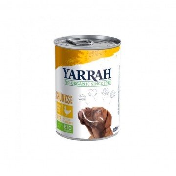 Trozos de Pollo para Perro Lata Bio 400g Yarrah