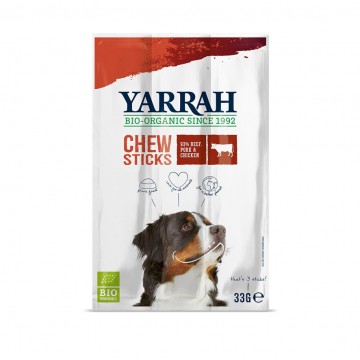 Sticks Masticables para Perro Bio 3x11g Yarrah