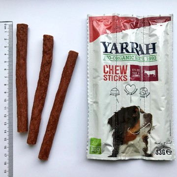 Sticks Masticables para Perro Bio 3x11g Yarrah