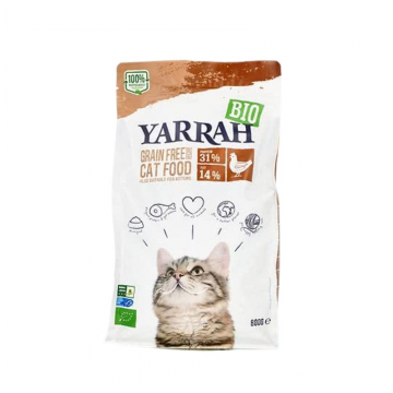 Pienso Pollo Sin Cereales para Gatos Bio 800g Yarrah