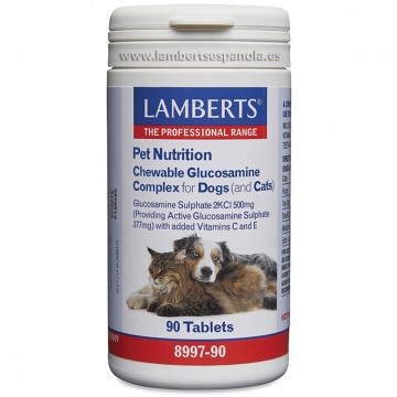 Pet Nutrition Complejo Glucosamina Perros y Gatos 90comp Lamberts