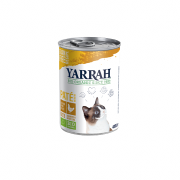 Pate de Pollo para Gatos Lata Bio 400g Yarrah