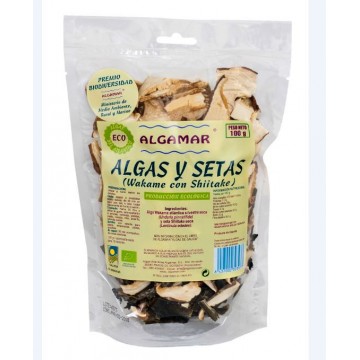 Mezcla Algas y Setas deshidratadas Eco Vegan 100g Algamar