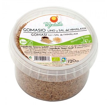 Gomasio con Lino Dorado y Sal del Himalaya Bio Vegan 120g Vegetalia