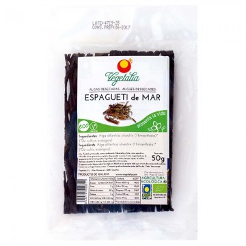 Algas Espagueti desecadas Eco Vegan 50g Vegetalia