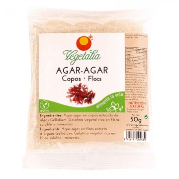 Algas Agar Agar en Copos Vegan 50g Vegetalia