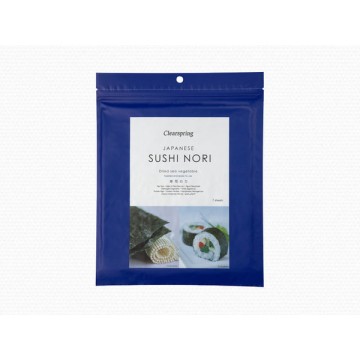 Alga Nori para Sushi Vegan 17g Clearspring