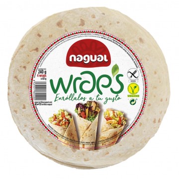 Wrap SinGluten Vegan 240g Nagual