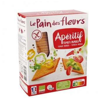 Tostadas de Tomate Paprika Aperitif SinGluten Bio Vegan 150g Le Pain Des Fleurs