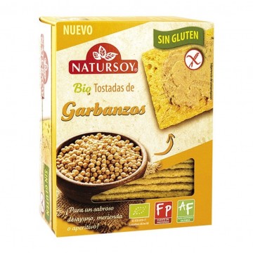 Tostadas de Garbanzos SinGluten Bio 145g Natursoy