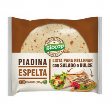 Piadina de Espelta Bio Vegan 225g Biocop