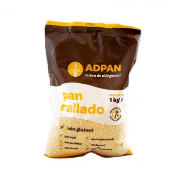 Pan Rallado SinGluten Vegan 1kg Adpan