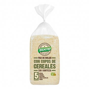 Pan Molde Copos de Cereales Sin Corteza Bio 300g Biocop