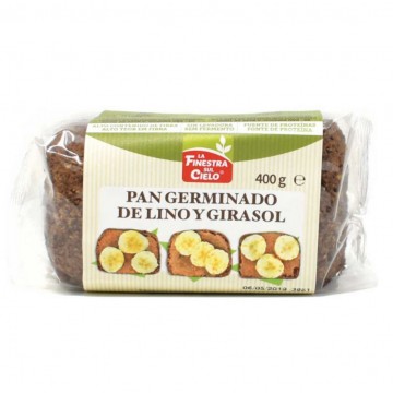 Pan Germinado con Lino y Girasol Eco Vegan 400g La Finestra Sul Cielo