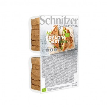 Pan de Molde Rebanadas Dark SinGluten 430g Schnitzer