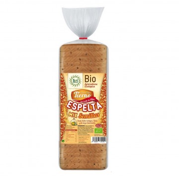 Pan de Molde de Espelta Mix Semillas Bio 8x400g Solnatural