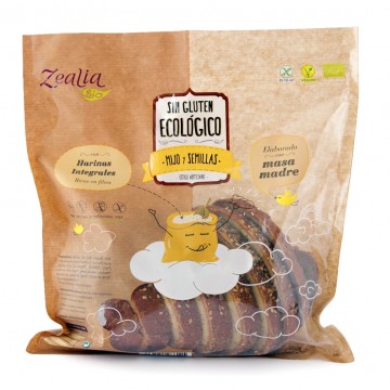 Pan de Mijo y Semillas SinGluten Bio Vegan 370g Zealia