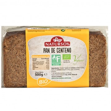 Pan de Centeno Bio Vegan 500g Natursoy