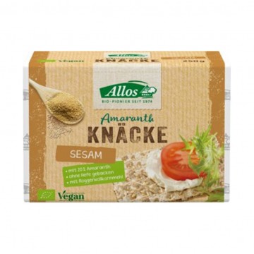 Pan Crujiente de Amaranto con Sesamo Bio Vegan 250g Allos