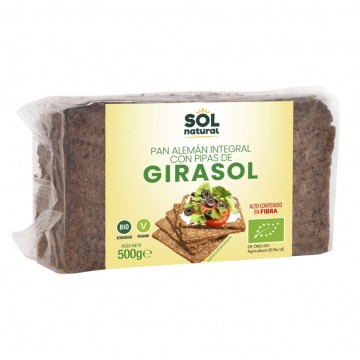 Pan Aleman de Centeno con Pipas de Girasol Bio 500g Solnatural