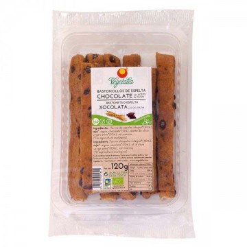 Palitos de Espelta con Chocolate Bio Vegan 120g Vegetalia