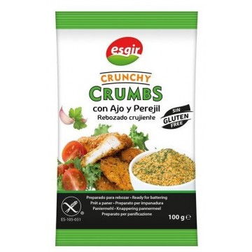 Crunchy Crumbs Ajo y Perejil Rebozado Crujiente SinGluten 100g Esgir