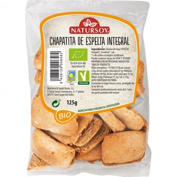 Chapatitas de Espelta Integral Bio Vegan 125g Natursoy