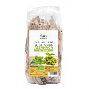 Tagliatelle de Espelta y Albahaca Bio 250g Solnatural