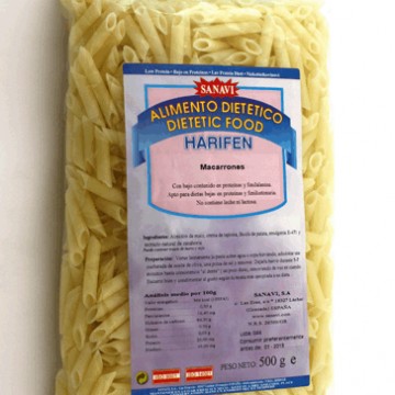 Macarrones Bajo Prote Harifern 500g Sanavi