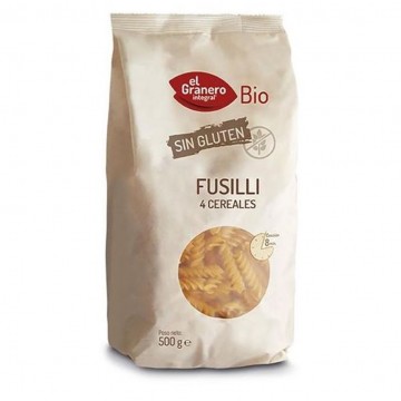 Fusilli 4 Cereales SinGluten Eco 500g El Granero Integral