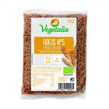 Fideos Integrales Nº 5 Bio Vegan 500g Vegetalia