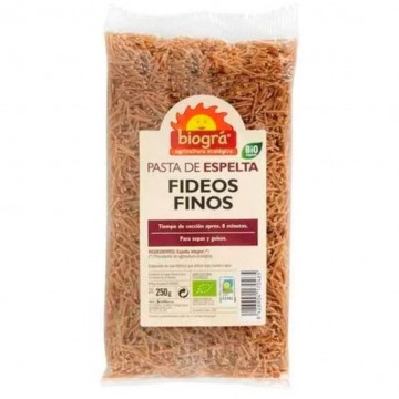 Fideos Finos de Espelta Integral Bio Vegan 250g Biogra