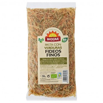 Fideo Fino con Verduras Bio Vegan 250g Biogra