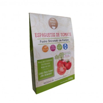 Espaguetti de Tomate Bajo en Calorias SinGluten Vegan 200g The Konjac Shop