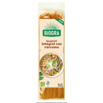 Espagueti Integral con Curcuma Eco 250g Biogra