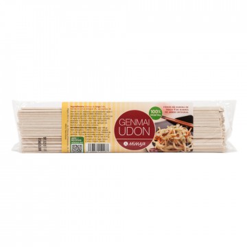 Espagueti Genmai Udon de Trigo y Arroz Integral 250g Mimasa