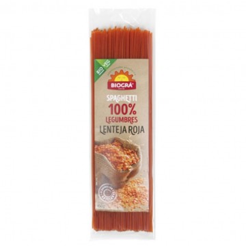 Espagueti de Lentejas Rojas Bio Vegan 250g Biogra