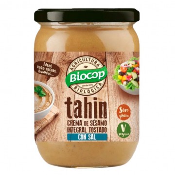 Tahin Tostado Integral con Sal SinGluten Bio Vegan 500g Biocop