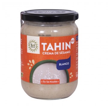 Tahin Crema de Sesamo Blanco Bio 500g Solnatural